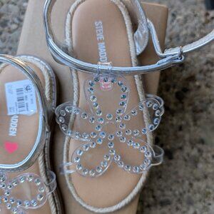 Steve Madden Rhinestone Flower Sandals